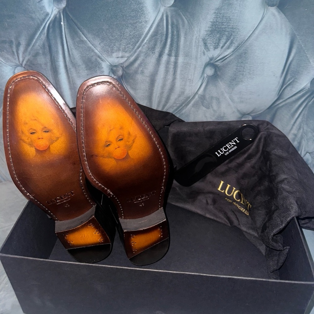 Men's Black Italian Leather Boots (Lucent)